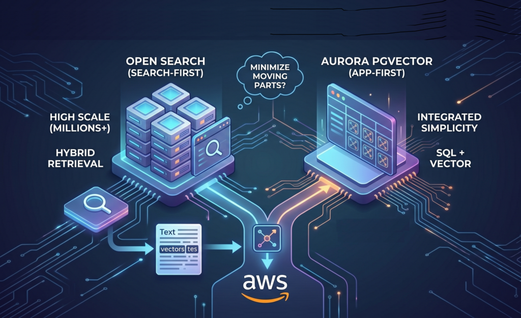 اختيار قاعدة البيانات المتجهية (Vector Store) على AWS